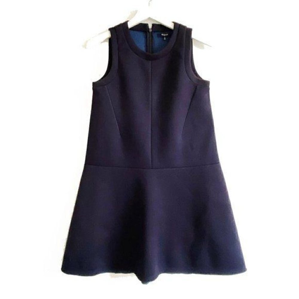 Madewell Anytime Scuba Navy BLue Dress, Size XS